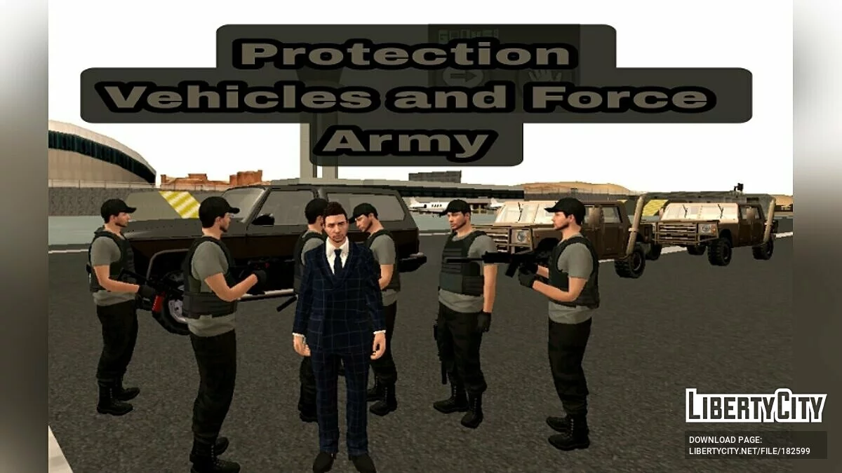 Спецслужбы - охрана Сиджея / GTA San Andreas (iOS, Android)