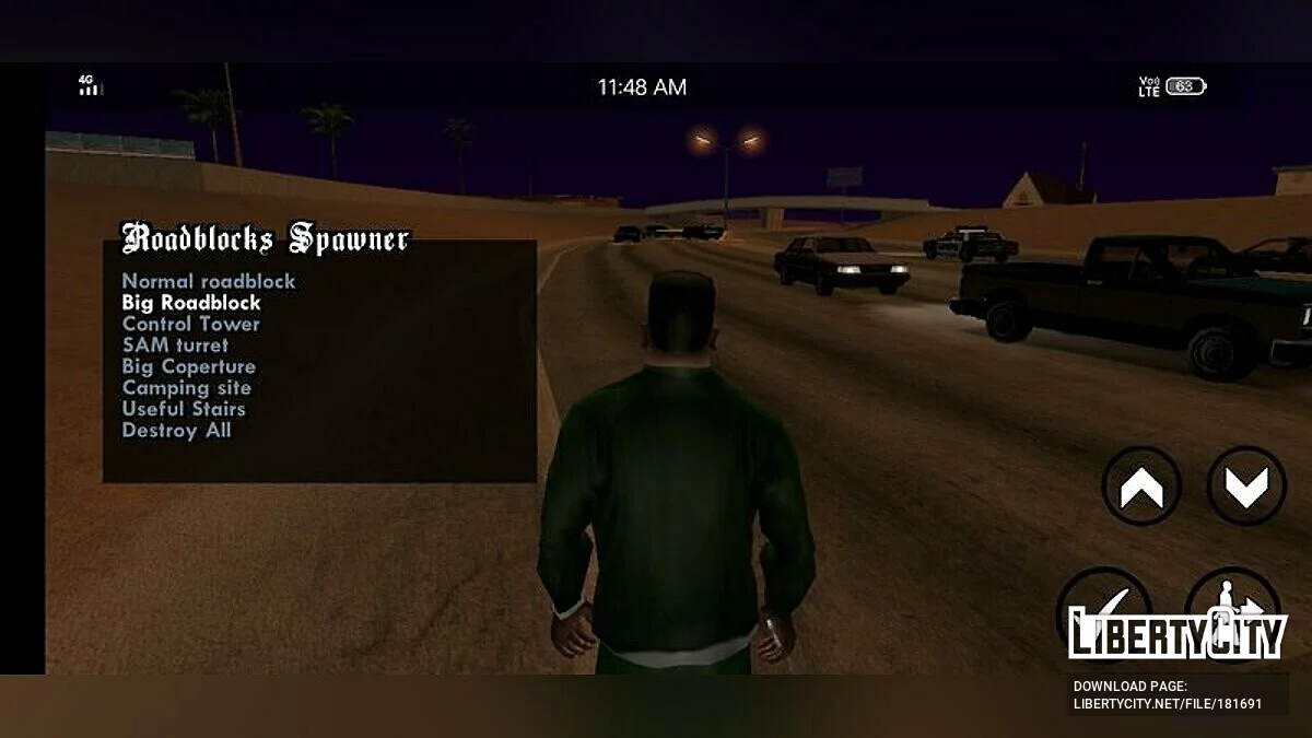 Спавн дорожных блоков / GTA San Andreas (iOS, Android)