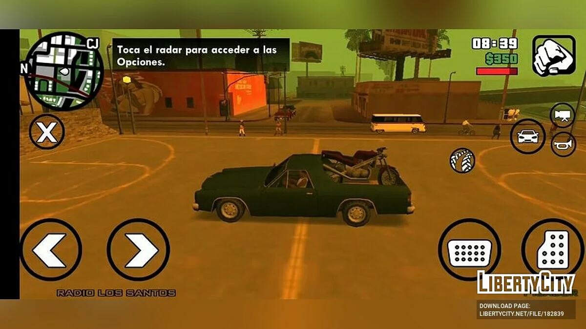 Возможность перевозить мотоцикл / GTA San Andreas (iOS, Android)