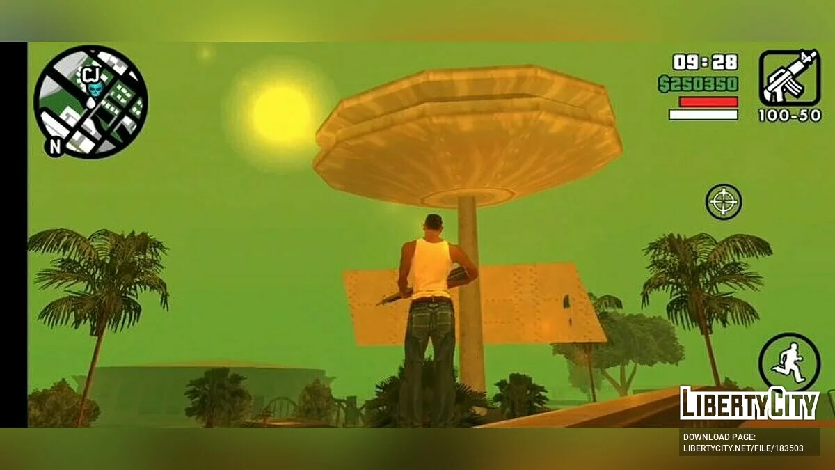Летающая тарелка на Grove Street / GTA San Andreas (iOS, Android)
