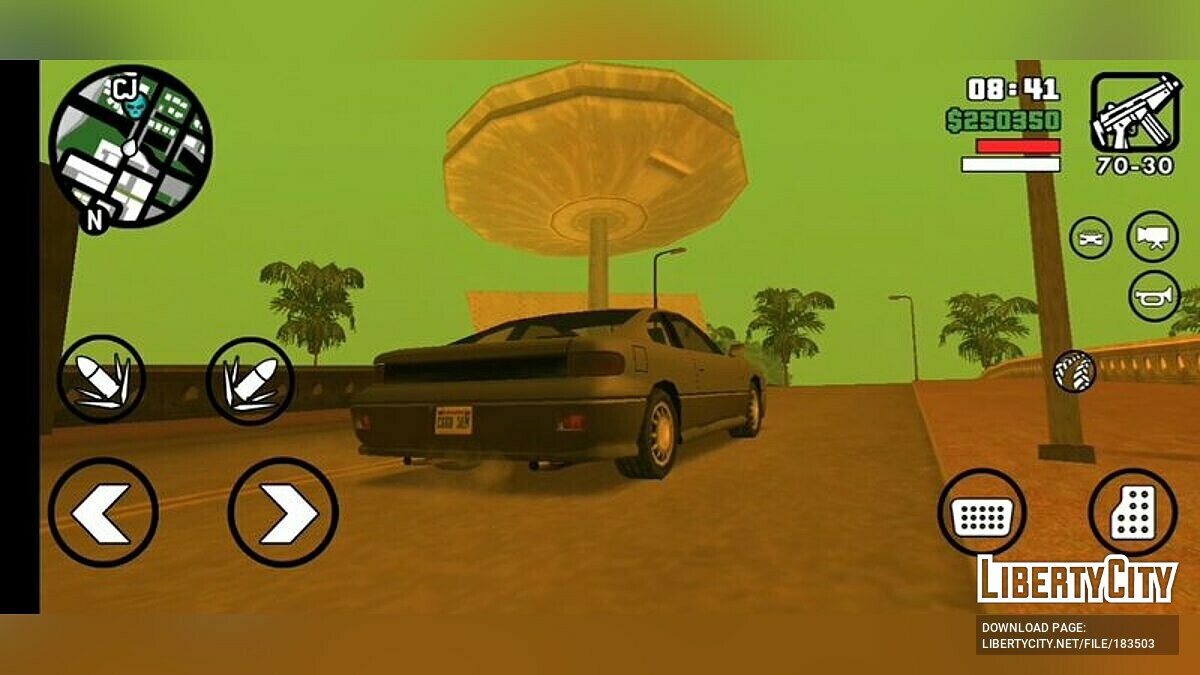 Скачать Летающая тарелка на Grove Street для GTA San Andreas (iOS, Android)