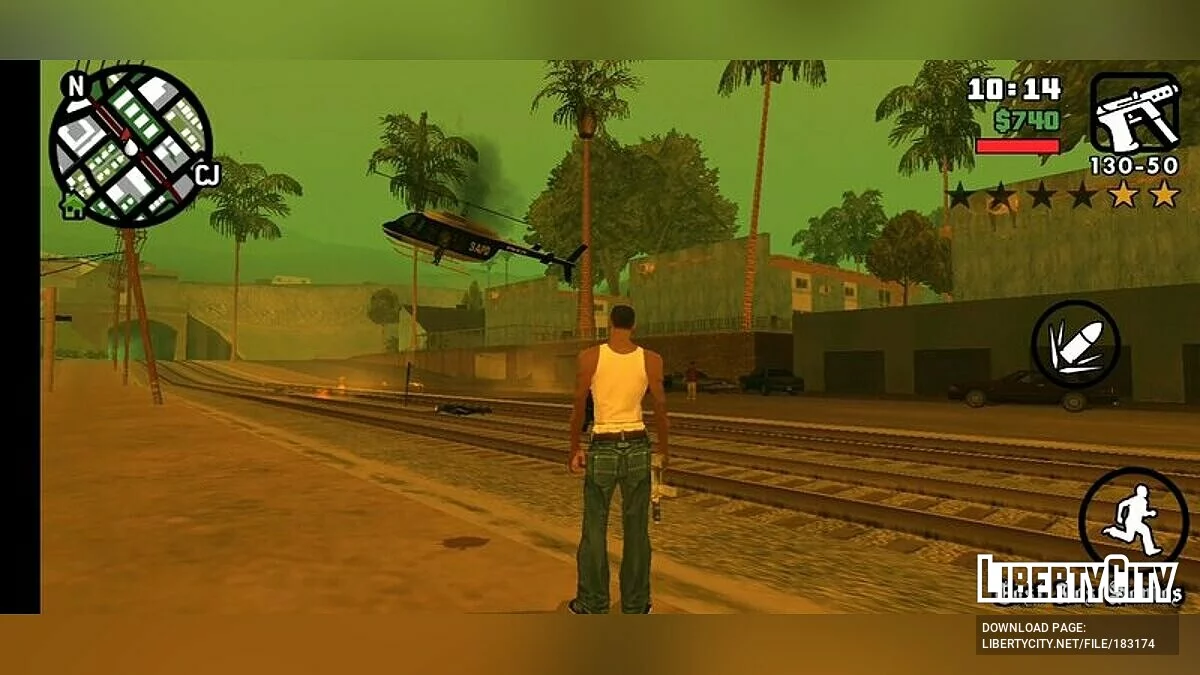 Взорвать вертолет / GTA San Andreas (iOS, Android)