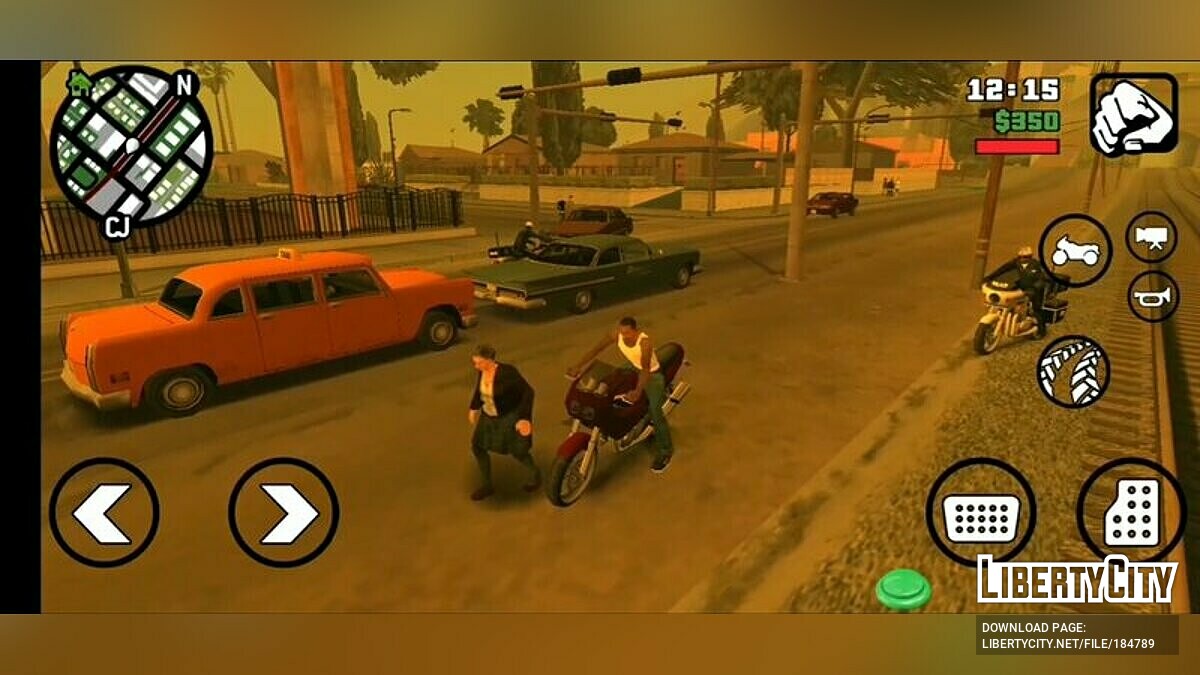 Скачать Полицейский следует за игроком для GTA San Andreas (iOS, Android)