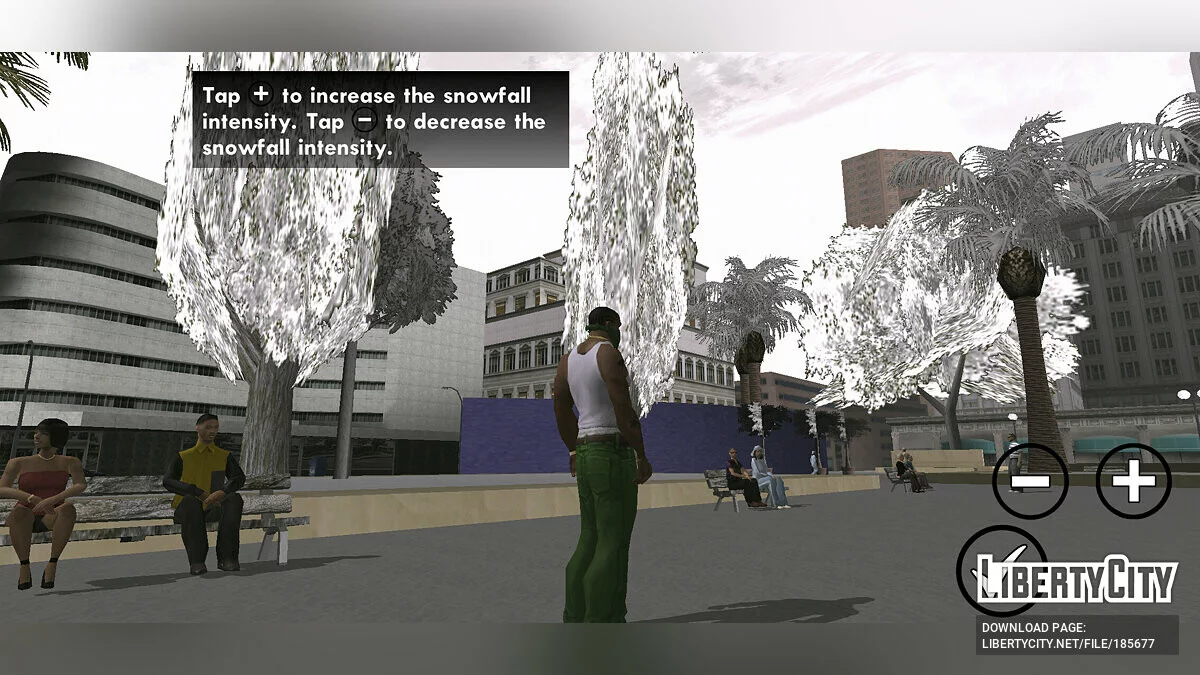 Снегопад / GTA San Andreas (iOS, Android)
