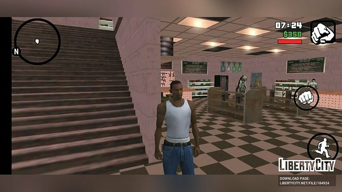 Вход в интерьер из бета-версии / GTA San Andreas (iOS, Android)