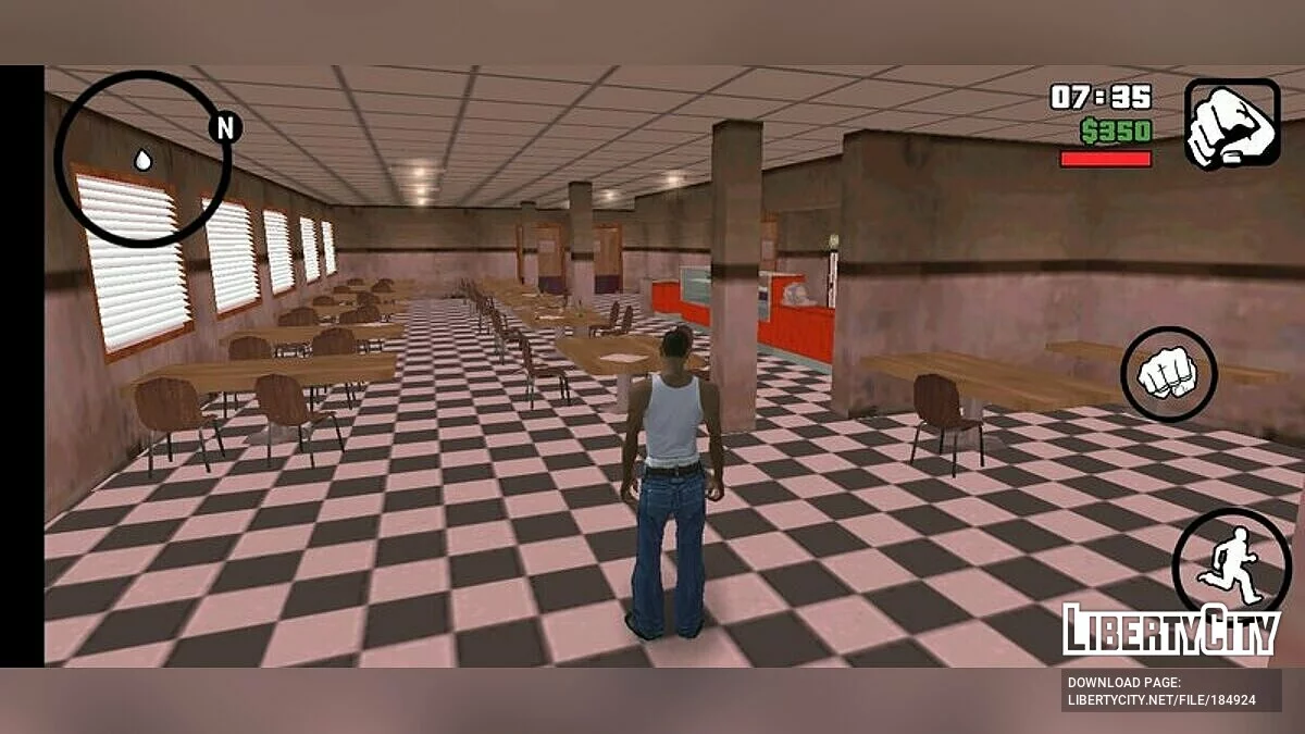 Вход в интерьер из бета-версии / GTA San Andreas (iOS, Android)