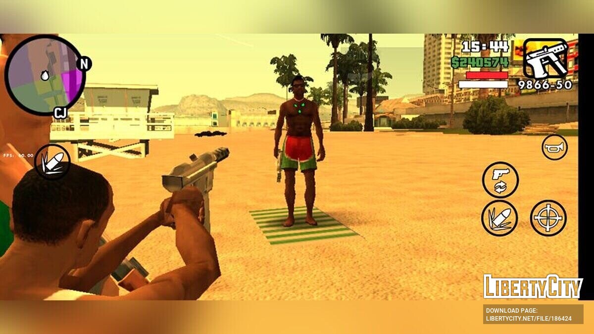 CLEO скрипт Нанять семь прохожих в охрану для GTA San Andreas (iOS, Android)