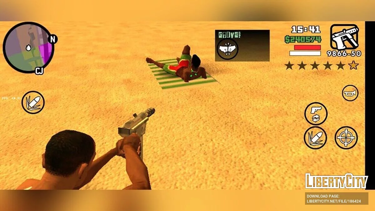 Нанять семь прохожих в охрану / GTA San Andreas (iOS, Android)