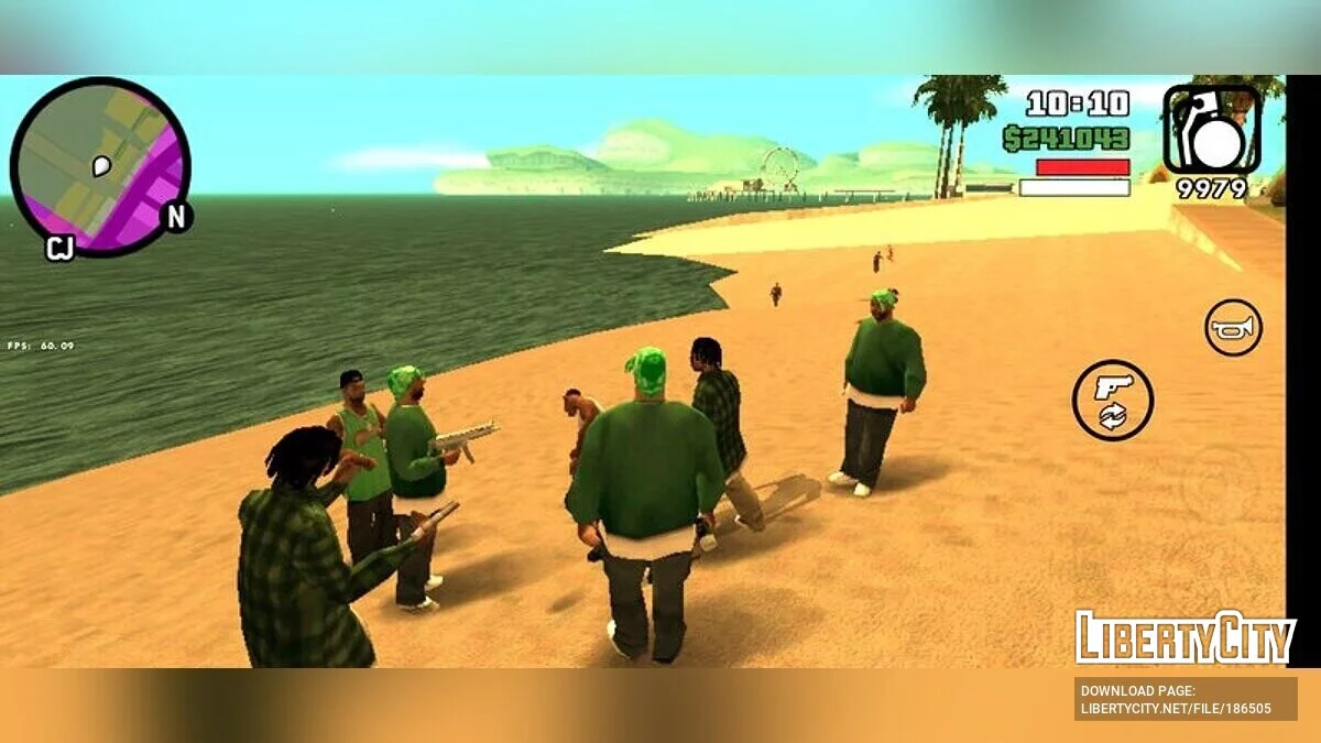 Новое оружие для членов банд / GTA San Andreas (iOS, Android)