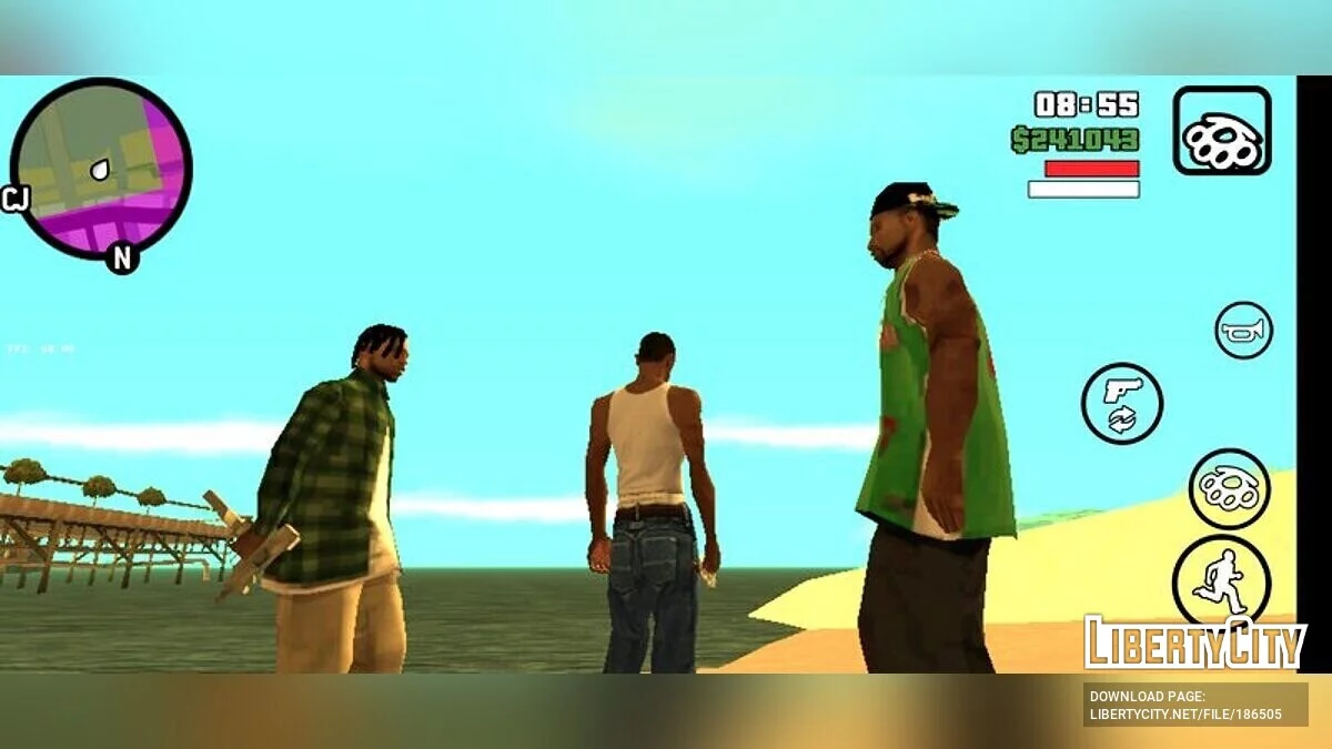 Новое оружие для членов банд / GTA San Andreas (iOS, Android)