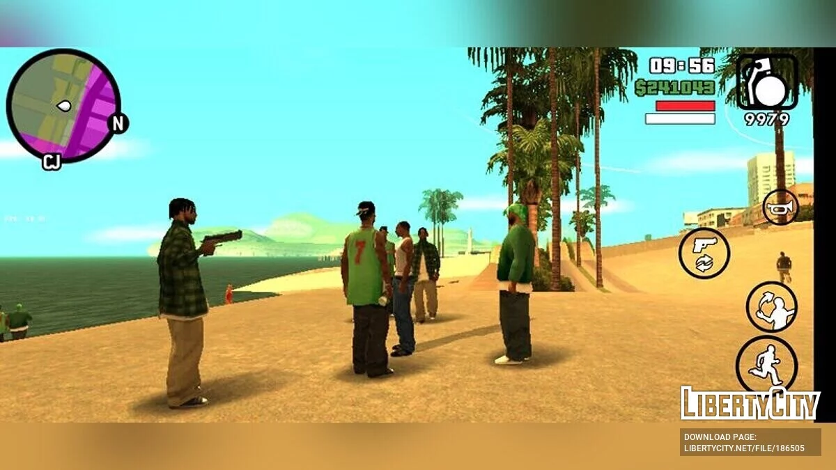 Новое оружие для членов банд / GTA San Andreas (iOS, Android)