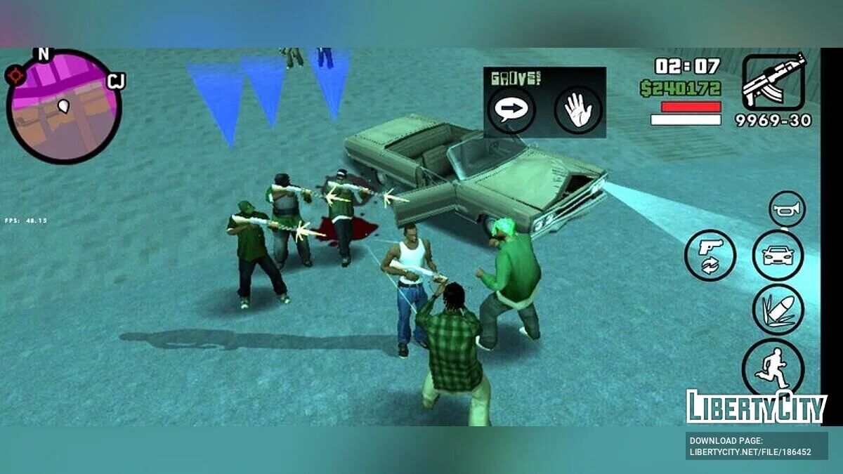 Позвать братков на помощь / GTA San Andreas (iOS, Android)