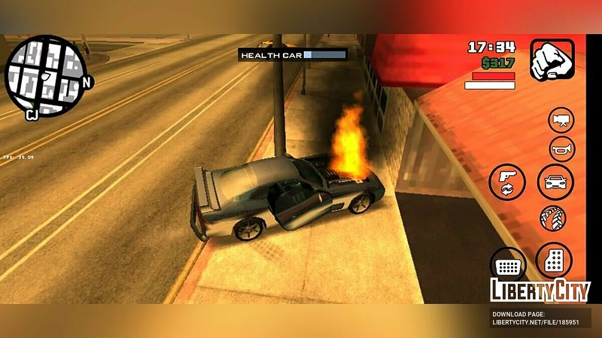 Шкала прочности автомобиля / GTA San Andreas (iOS, Android)