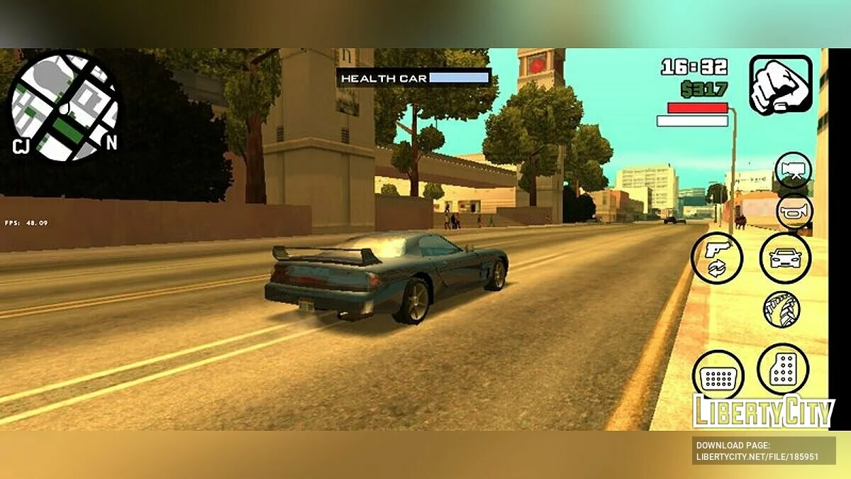 Шкала прочности автомобиля / GTA San Andreas (iOS, Android)