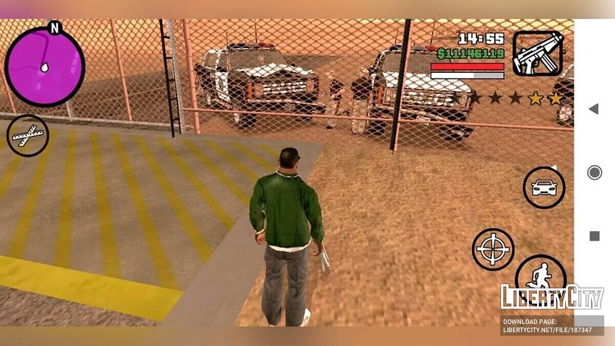 Лимит уровня розыска / GTA San Andreas (iOS, Android)