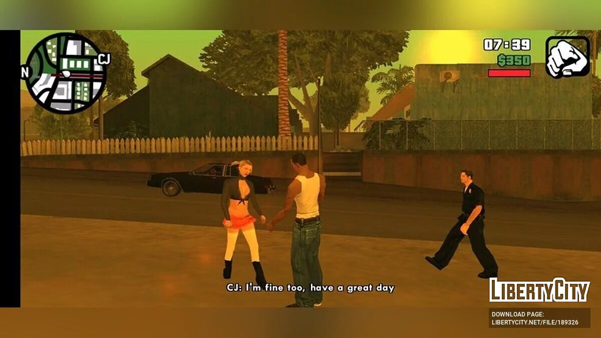 Разговаривать с прохожими / GTA San Andreas (iOS, Android)