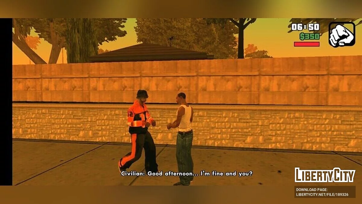 Разговаривать с прохожими / GTA San Andreas (iOS, Android)