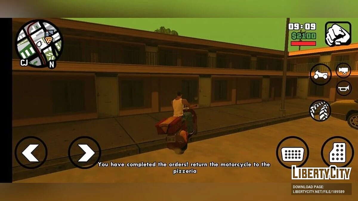 Задания доставщика пиццы / GTA San Andreas (iOS, Android)