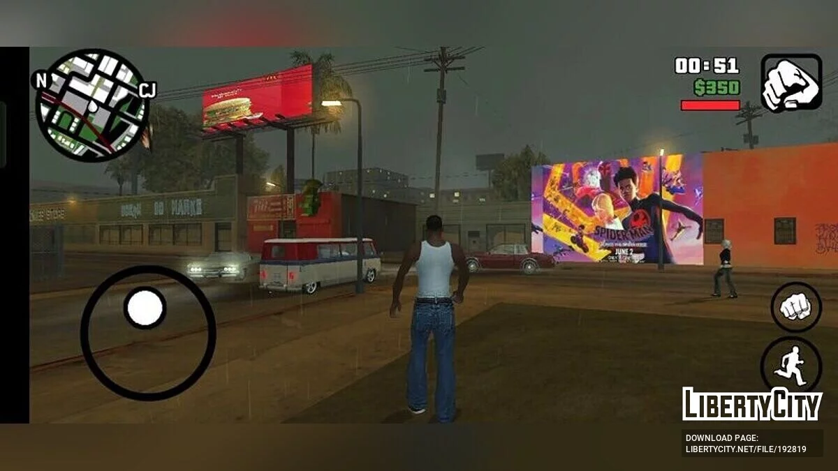 Анимационные рекламные щиты / GTA San Andreas (iOS, Android)