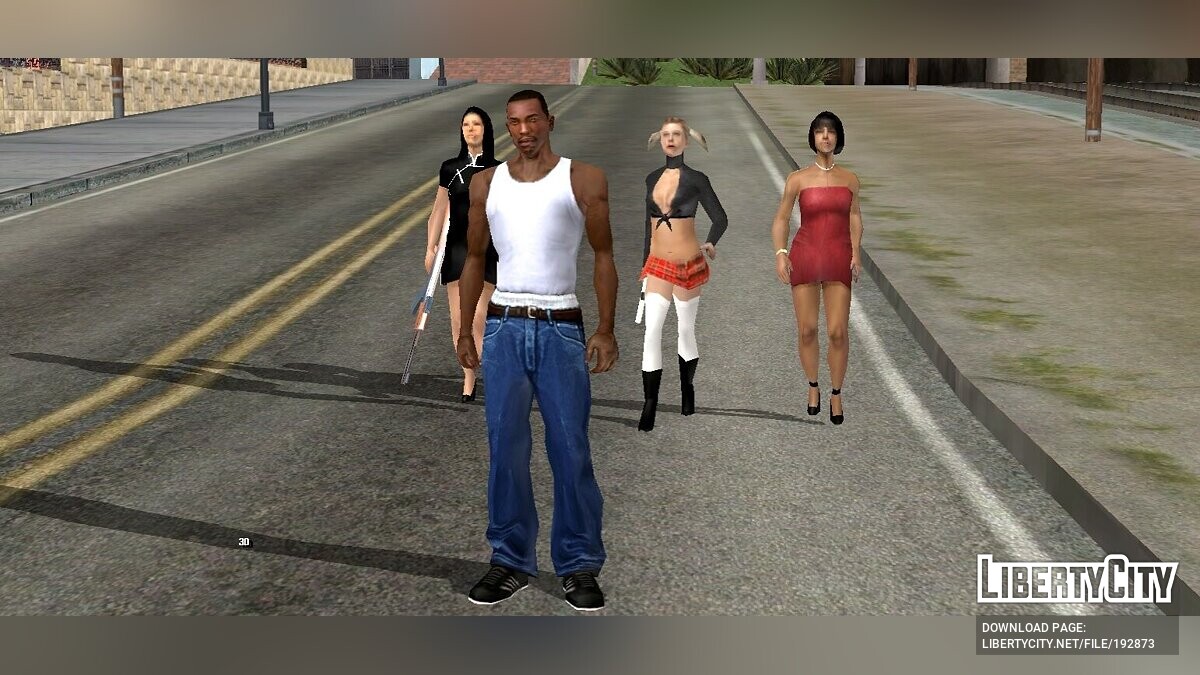 Скачать Призвать девушек-телохранительниц для GTA San Andreas (iOS, Android)