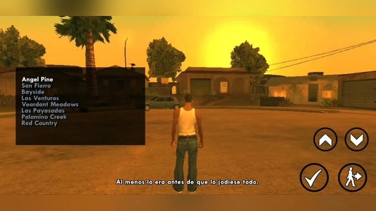Меню с новой локацией / GTA San Andreas (iOS, Android)
