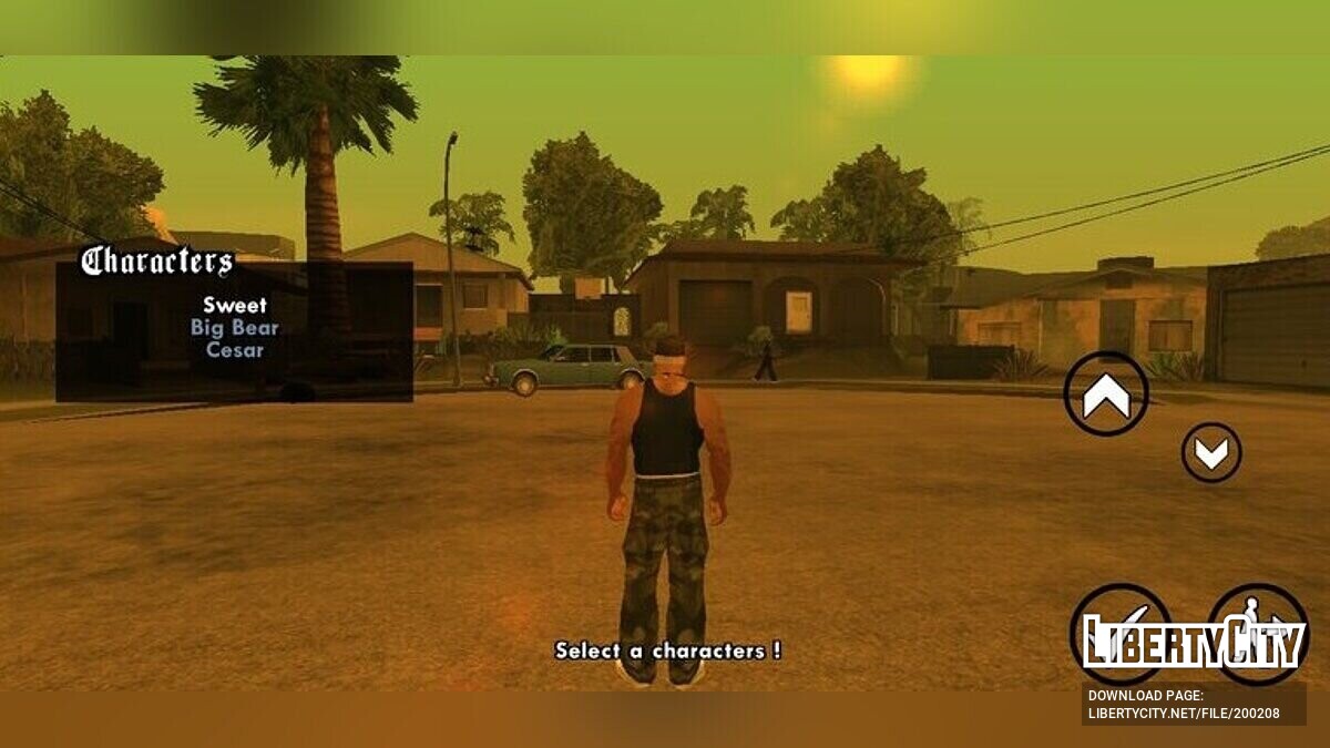 Скачать Играть за другого персонажа для GTA San Andreas (iOS, Android)