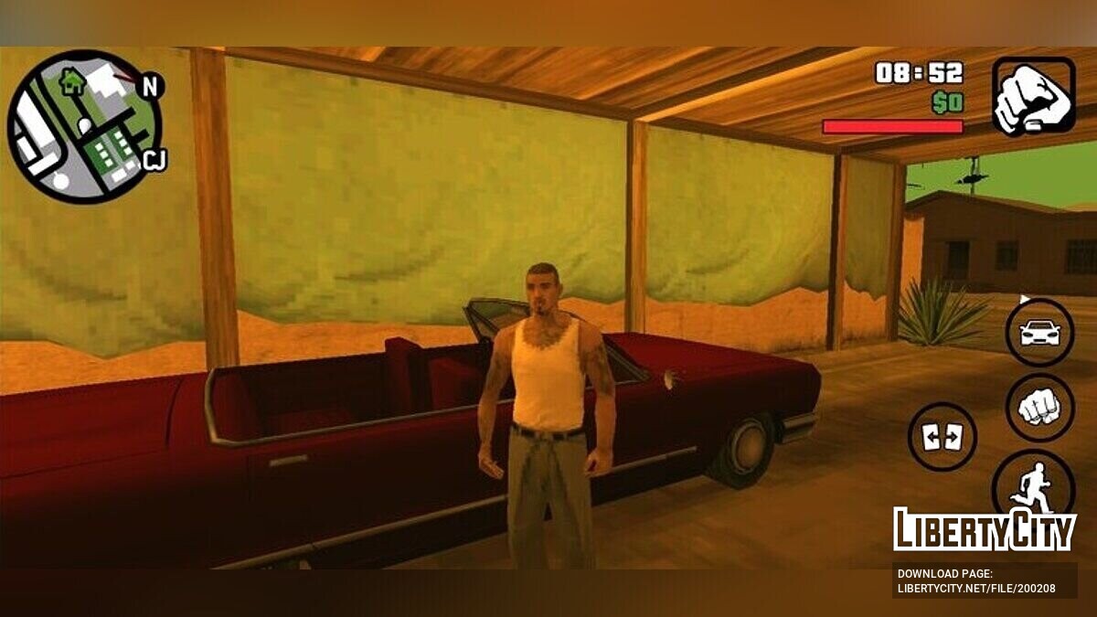 Скачать Играть за другого персонажа для GTA San Andreas (iOS, Android)