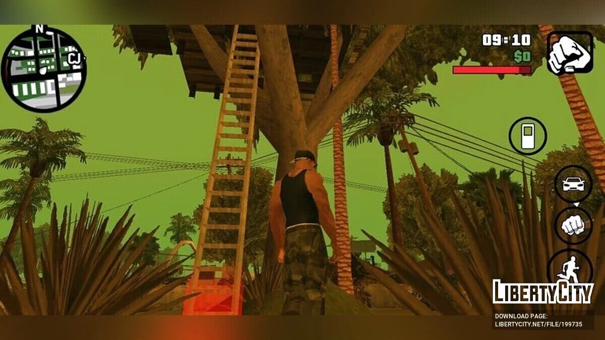 Новые деревья возле Grove Street / GTA San Andreas (iOS, Android)