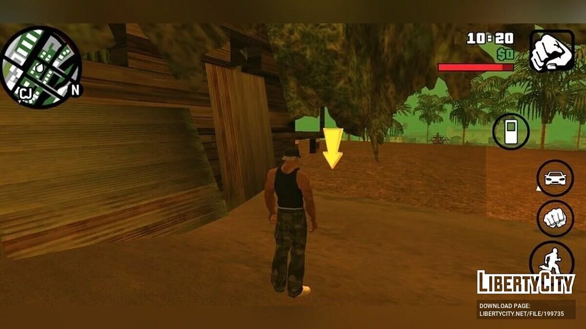 Новые деревья возле Grove Street / GTA San Andreas (iOS, Android)