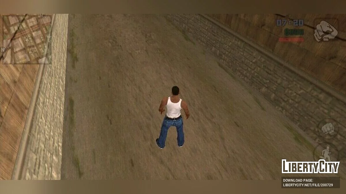 Прозрачный ХУД и клавиши / GTA San Andreas (iOS, Android)