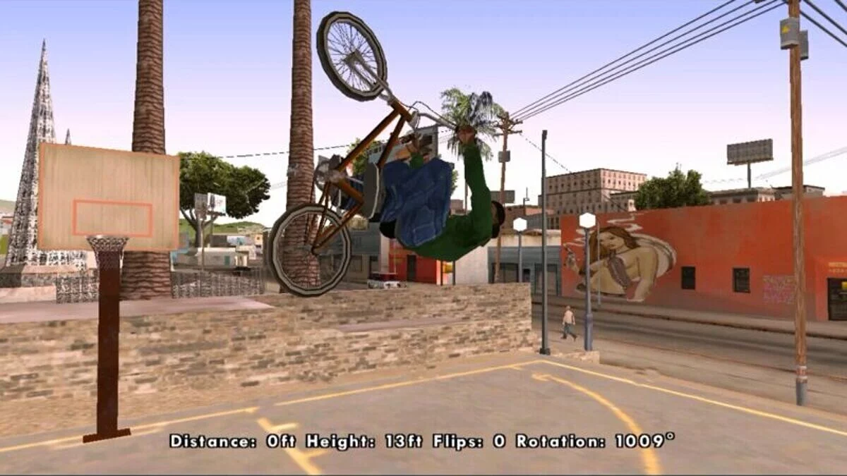 Делать трюки на BMX / GTA San Andreas (iOS, Android)