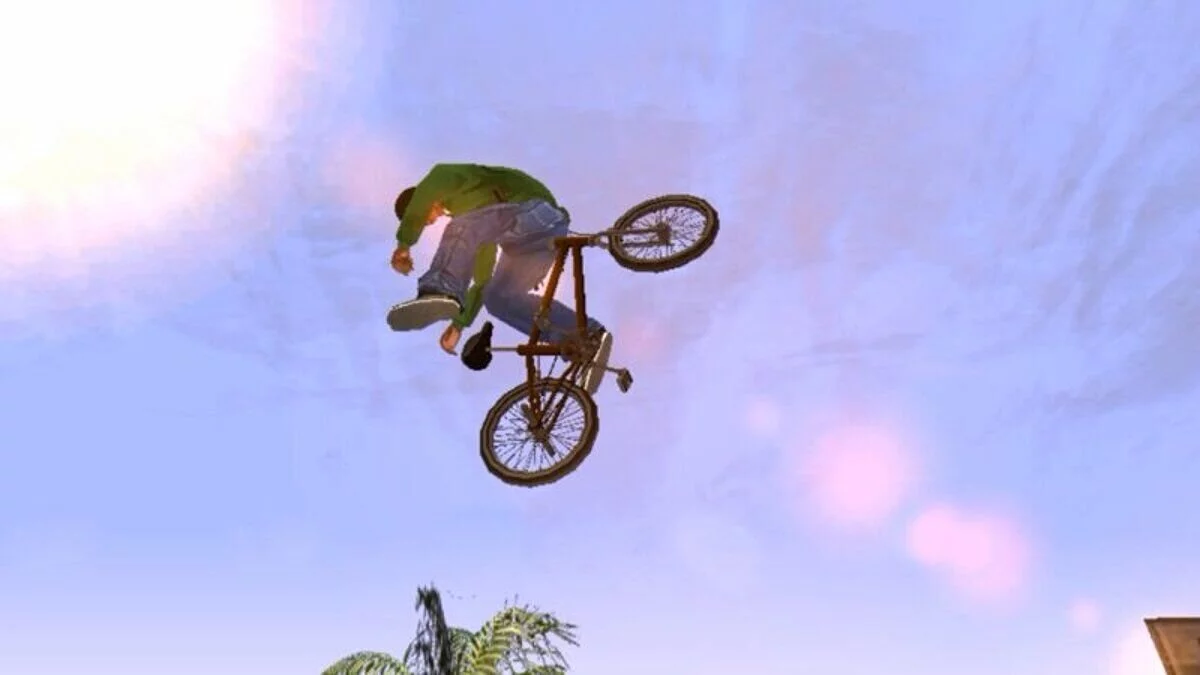 Делать трюки на BMX / GTA San Andreas (iOS, Android)