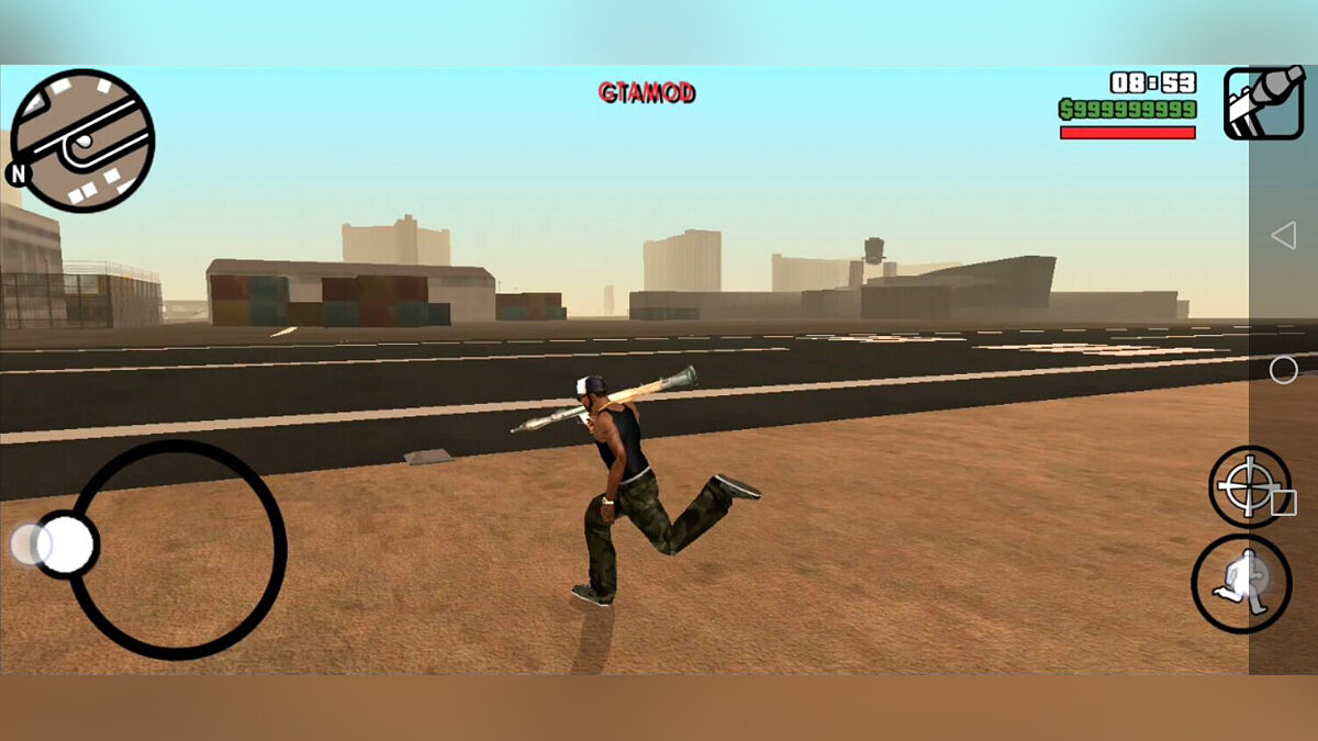 Скачать Бег с тяжёлым оружием для GTA San Andreas (iOS, Android)