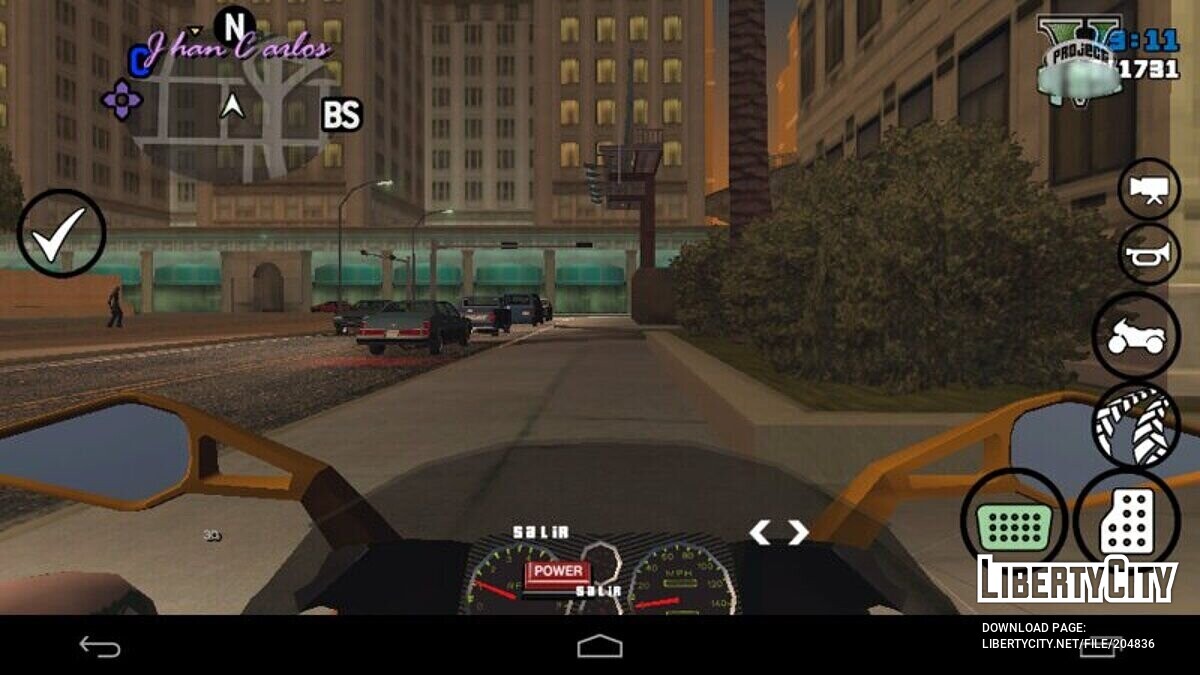 Скачать Управление от первого лица для GTA San Andreas (iOS, Android)