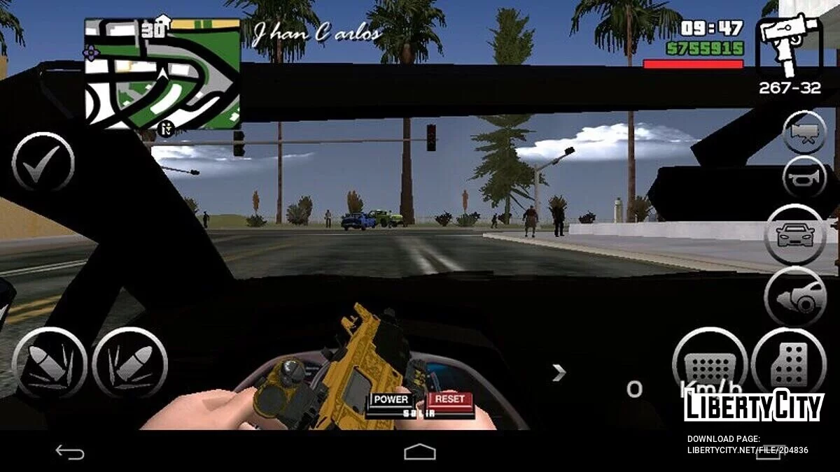 Управление от первого лица / GTA San Andreas (iOS, Android)