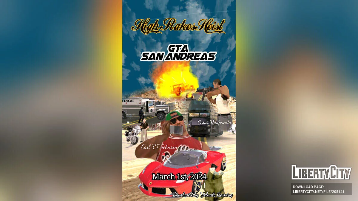 Ограбление с высокими ставками (CLEO-миссия) / GTA San Andreas (iOS, Android)