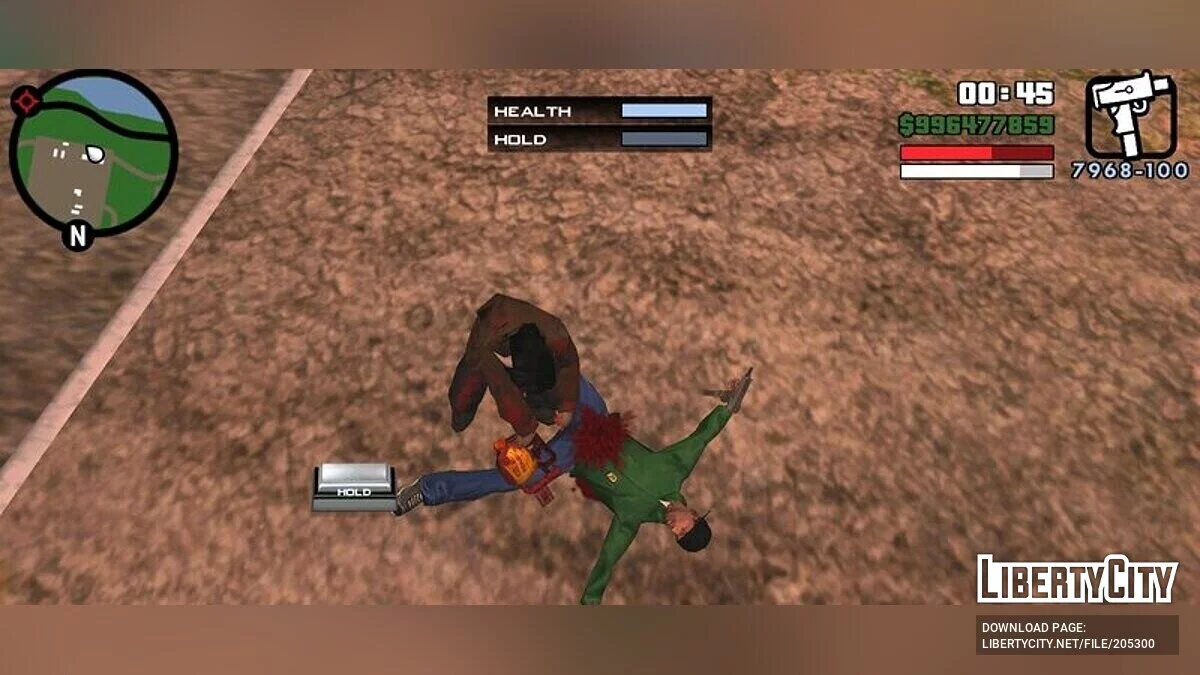 Убийца Кожаное Лицо с бензопилой / GTA San Andreas (iOS, Android)