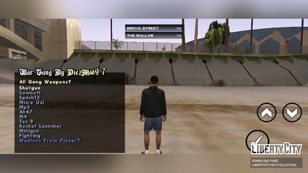 Скачать Война банд: 14 на 14 для GTA San Andreas (iOS, Android)