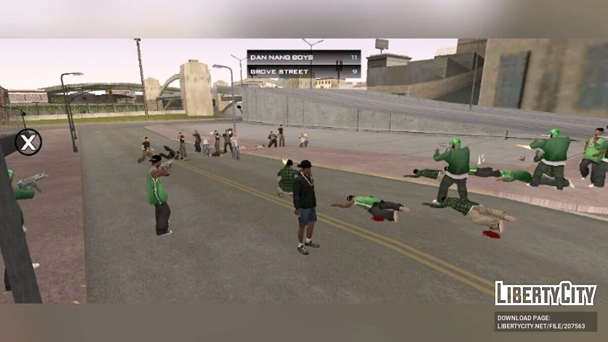 Война банд: 14 на 14 / GTA San Andreas (iOS, Android)