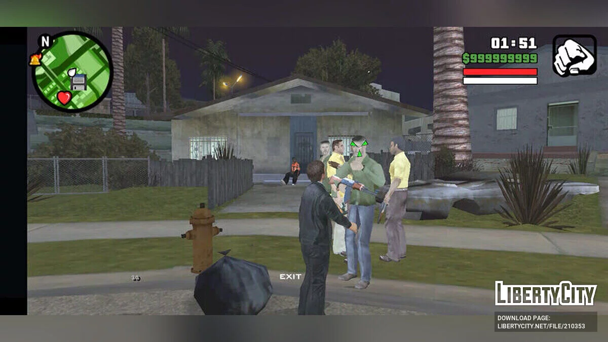Дать оружие членам своей банды / GTA San Andreas (iOS, Android)