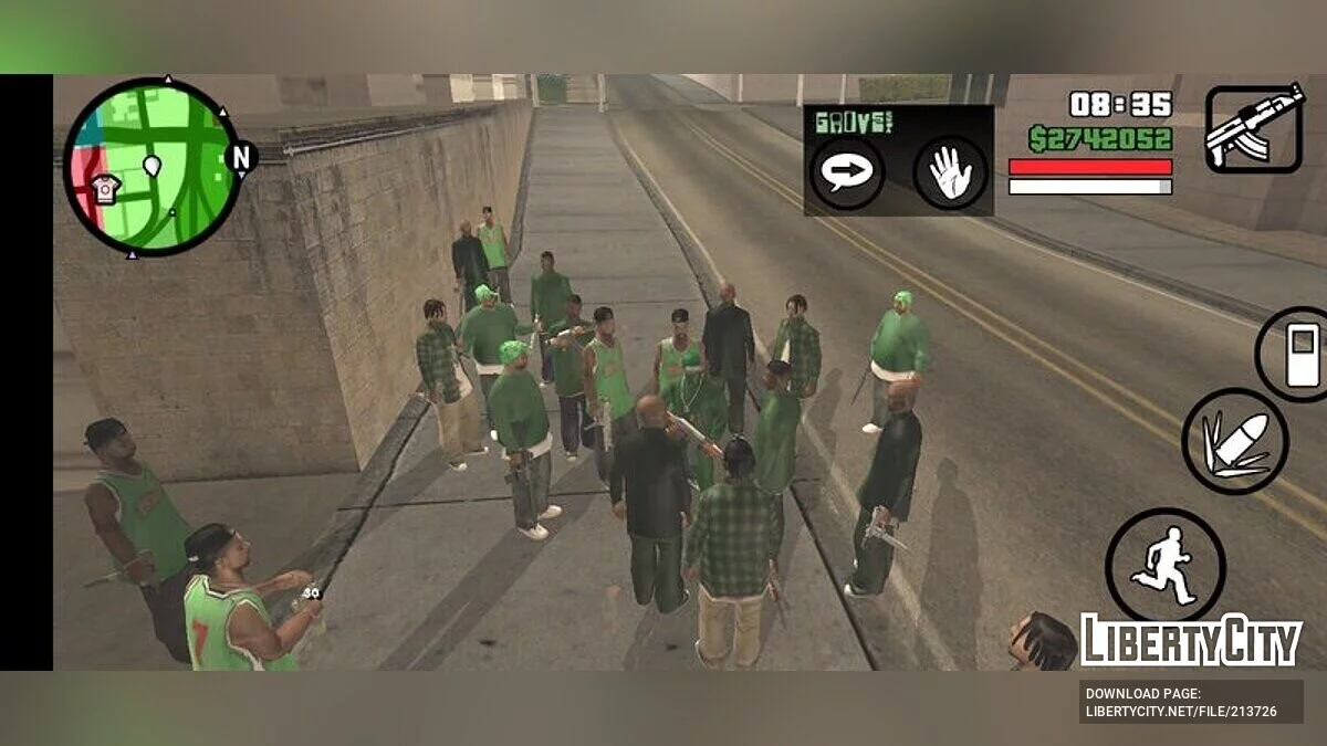 Взять в охрану семь человек / GTA San Andreas (iOS, Android)