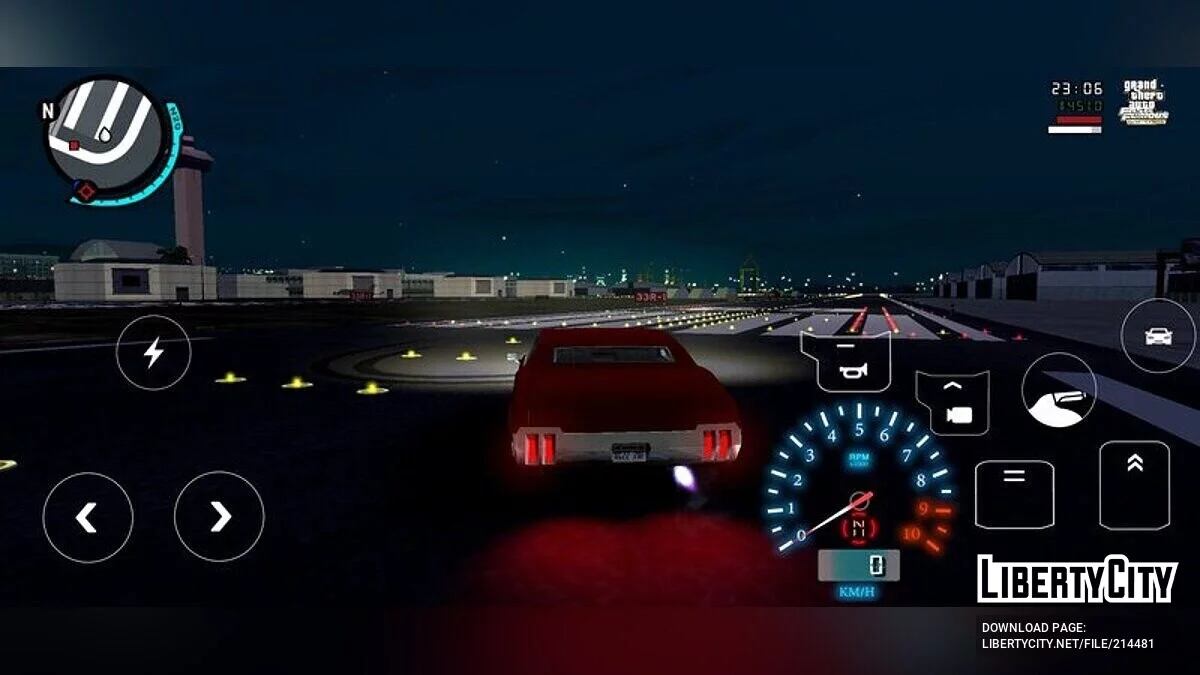 Неоновый тахометр + спидометр / GTA San Andreas (iOS, Android)