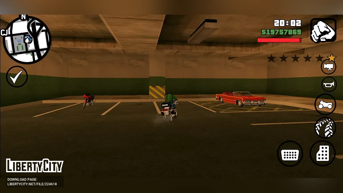 Рабочая штрафстоянка / GTA San Andreas (iOS, Android)