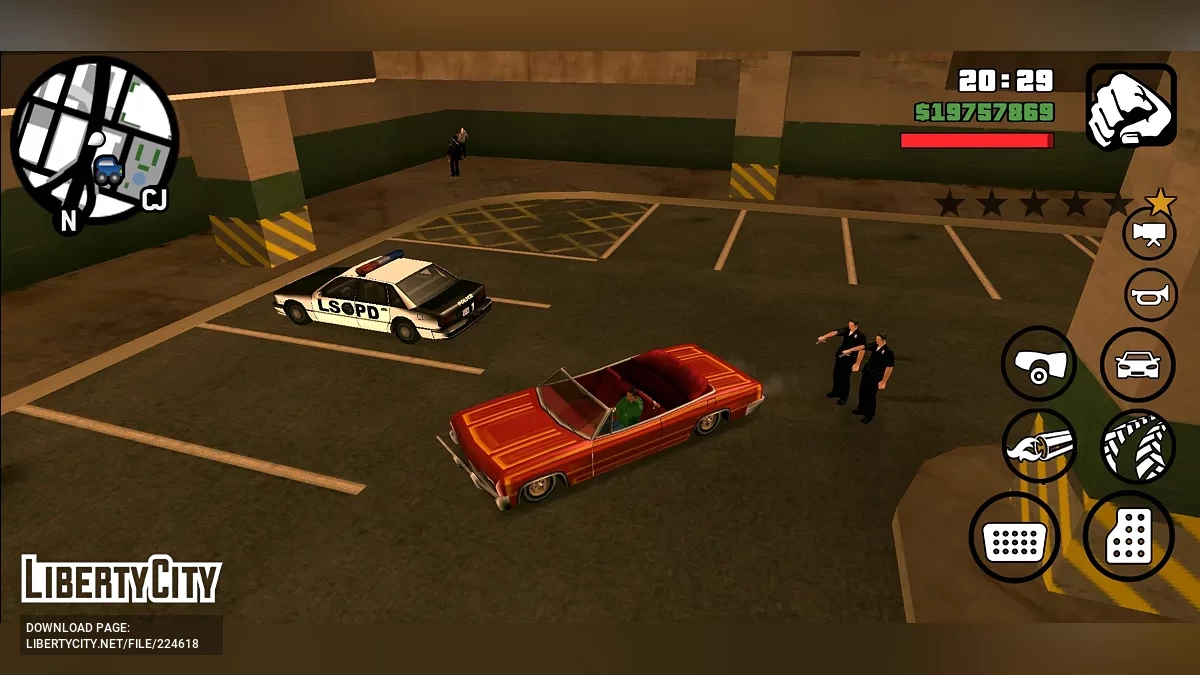 Рабочая штрафстоянка / GTA San Andreas (iOS, Android)