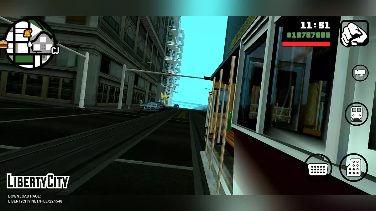 Угон трамвая / GTA San Andreas (iOS, Android)