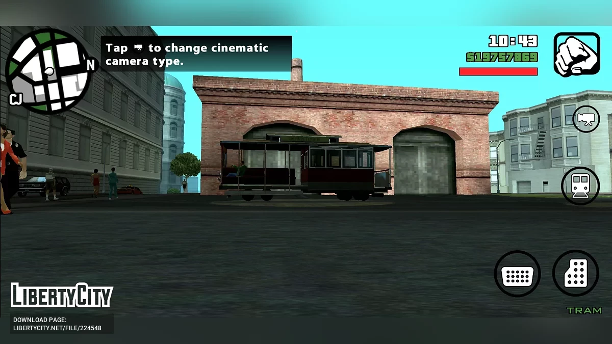 Угон трамвая / GTA San Andreas (iOS, Android)