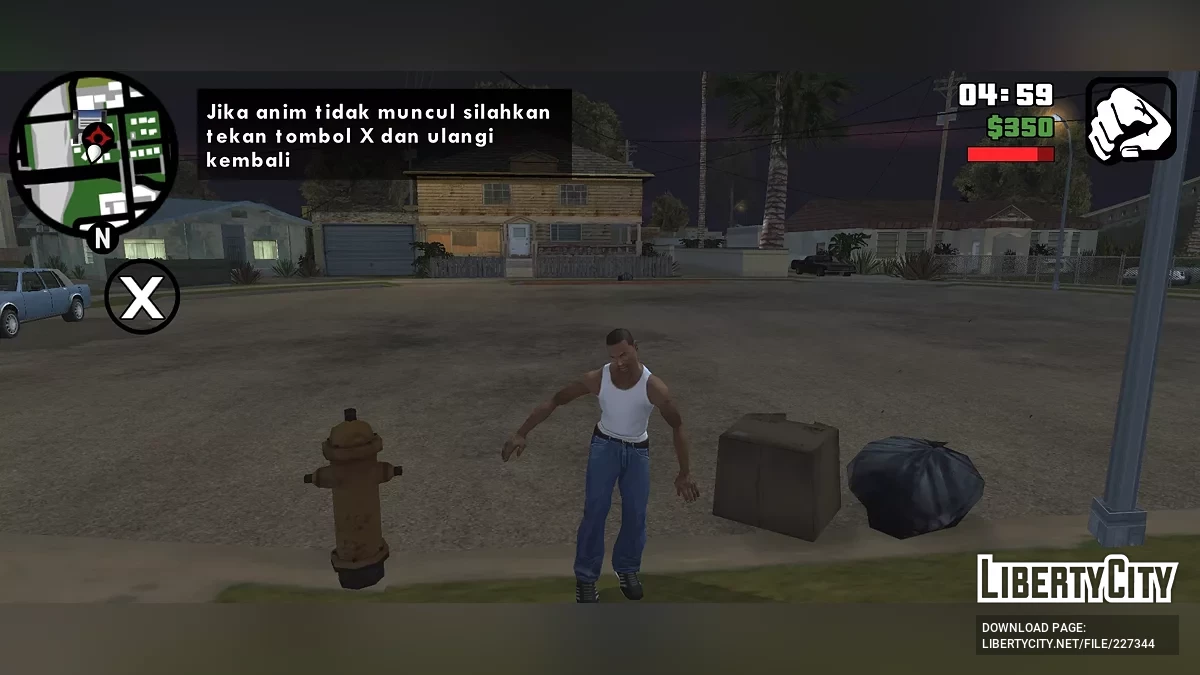 Выбрать анимацию / GTA San Andreas (iOS, Android)