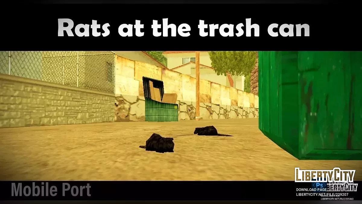 Крысы у мусорного бака (порт для Android) / GTA San Andreas (iOS, Android)