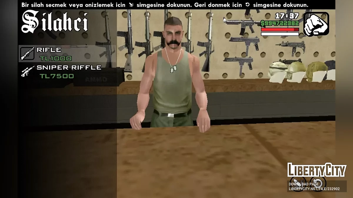 Цены на оружие из реальной жизни / GTA San Andreas (iOS, Android)