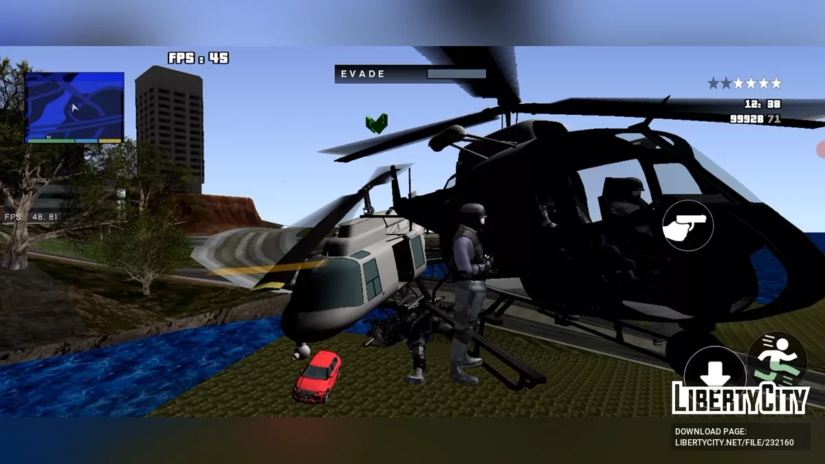 Полиция на вертолете / GTA San Andreas (iOS, Android)